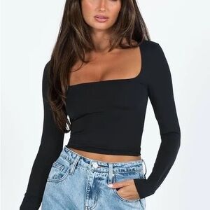 PRINCESS POLLY BACK IN TIME LONG SLEEVE TOP